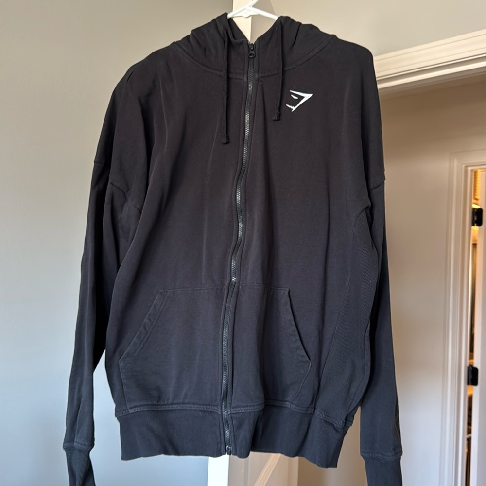 Gymshark hooded zip up sweatshirt